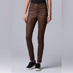 a.n.a. coated skinny jeans